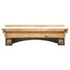Pearl Mantels 72-in W X 15-in H X 10-in D Dark Roast Distressed Pine Wood Mantel Shelf -Imperial Fireplace Shop 331037457 AlternateImage2 l