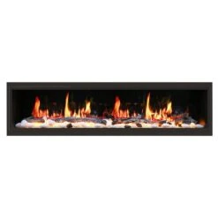 Litedeer Homes Latitude 76.5-in W Black Fan-Forced Electric Fireplace -Imperial Fireplace Shop 331063526 MainImage 001 l