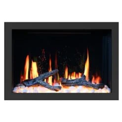 Litedeer Homes LiteStar 31-in W Black Fan-Forced Electric Fireplace Insert -Imperial Fireplace Shop 331063527 MainImage 001 l