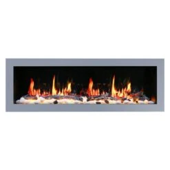 Litedeer Homes Gloria II 58-in W Silver White Fan-Forced Electric Fireplace -Imperial Fireplace Shop 331063535 MainImage 001 l