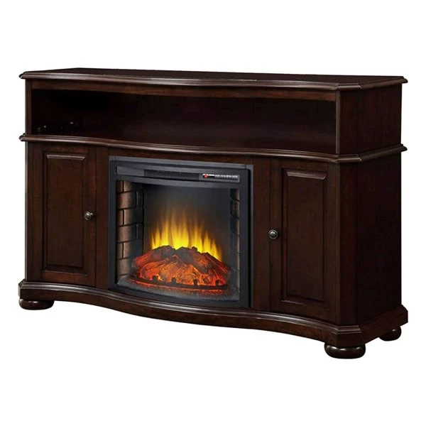 Pleasant Hearth Salina 54-in W Merlot Fan-Forced Electric Fireplace 7 Pleasant Hearth Salina 54-in W Merlot Fan-Forced Electric Fireplace - Image 5