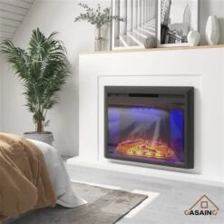 CASAINC 35.63-in Black LED Electric Fireplace -Imperial Fireplace Shop 331064464 AlternateImage4 l
