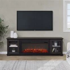 Real Flame Benjamin 81-in Landscape Infrared Electric Fireplace In Weathered Wood -Imperial Fireplace Shop 331064563 AlternateImage1 l