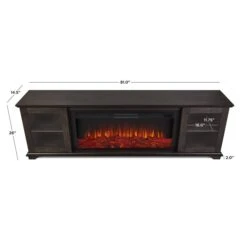 Real Flame Benjamin 81-in Landscape Infrared Electric Fireplace In Weathered Wood -Imperial Fireplace Shop 331064563 AlternateImage2 l