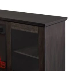 Real Flame Benjamin 81-in Landscape Infrared Electric Fireplace In Weathered Wood