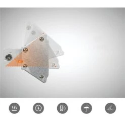 Costway 1500 W Infrared Wall Mount Indoor/Outdoor Electric Space Heater With Remote Control -Imperial Fireplace Shop 331065388 AlternateImage4 l