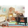 Costway 14-in Black Infrared Quartz Electric Fireplace -Imperial Fireplace Shop 331065395 AlternateImage2 l