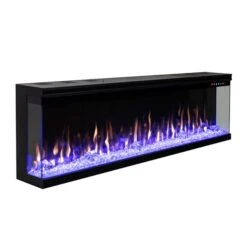 Flamehaus 84-in Black 3-Sided LED Electric Fireplace Insert -Imperial Fireplace Shop 331066625 AlternateImage2 l