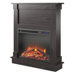 Ameriwood Home 31.65-in Espresso Fan-forced Electric Fireplace -Imperial Fireplace Shop 331068432 AlternateImage2 l