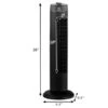 Costway Fantask Oscillating Tower Fan 3 Wind Speed Quiet Cooling 35W Black 28-in -Imperial Fireplace Shop 332006646 AlternateImage1 l