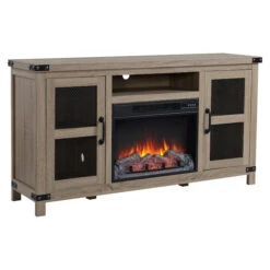 Style Selections Roslin Fireplace TV Stand For TVs Up To 65-in - 32-in X 60-in - Brown -Imperial Fireplace Shop 35025013b L