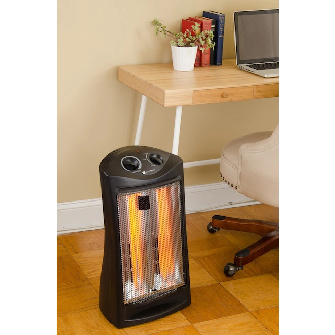 Utilitech 1500-Watt Quartz Radiant Tower Heater Black 6 Utilitech 1500-Watt Quartz Radiant Tower Heater Black - Image 4