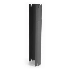 Aston Corner Telescopic Stove Pipe Shield - Steel - Black - 24-Gauge - 7-in Dia