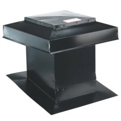 Ventilation Maximum Vmax-302 Roof Vent - Galvanized Steel - Black - 12-in W