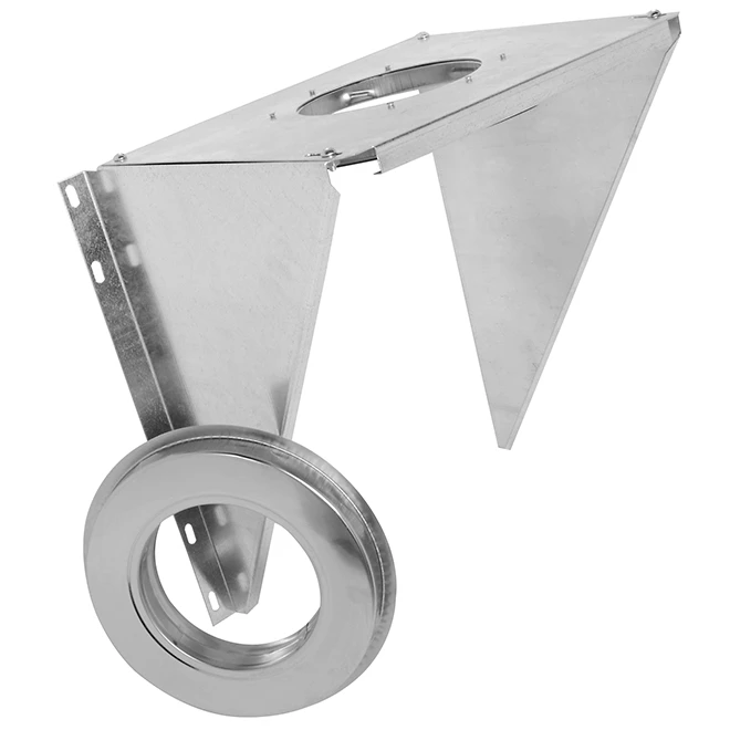 Selkirk JM Supervent Chimney Wall Support - Galvanized - Adjustable - 15 1/2-in W X 4-in H 3 Selkirk JM Supervent Chimney Wall Support - Galvanized - Adjustable - 15 1/2-in W X 4-in H