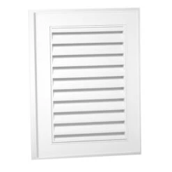 Canplas Duraflo Small Rectangular Gable Vent - White - Plastic - 21.13-in L X 15.14-in W