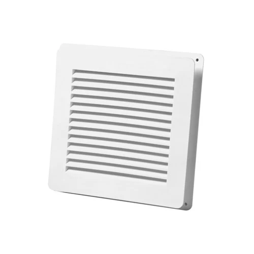 Canplas Duraflo Square White Wall Vent With Collar - Plastic - Adjustable Height - 6-in L X 6-in W 3 Canplas Duraflo Square White Wall Vent With Collar - Plastic - Adjustable Height - 6-in L X 6-in W