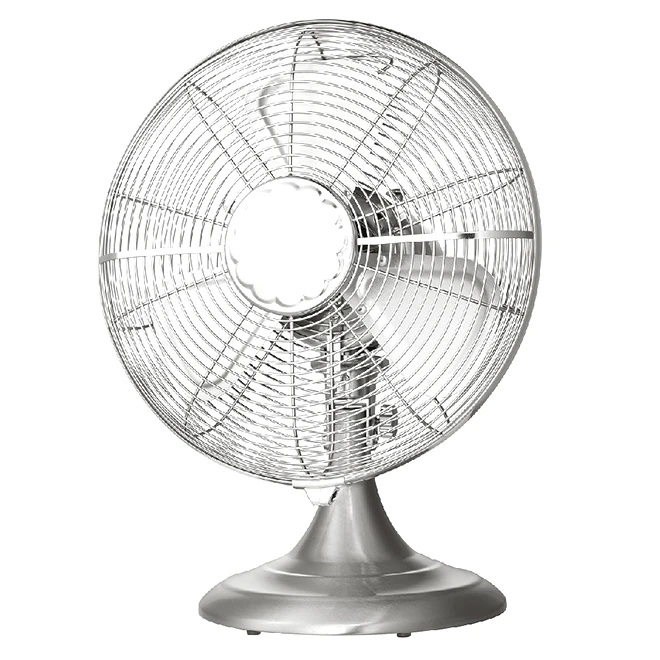 Oscillating Table-Top Fan - 3-Speed - Brushed Nickel 3 Oscillating Table-Top Fan - 3-Speed - Brushed Nickel